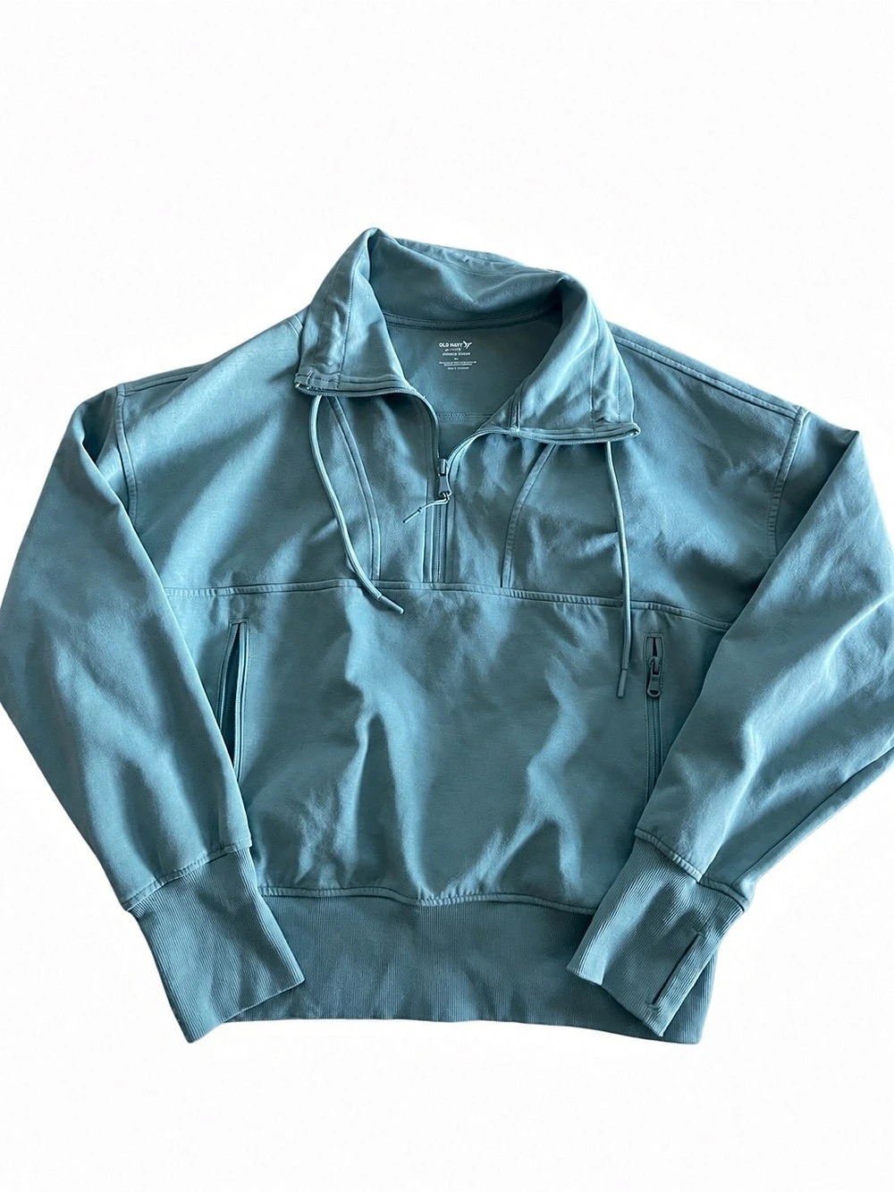 Old Navy Quarter-Zip Pullover in green  Like New